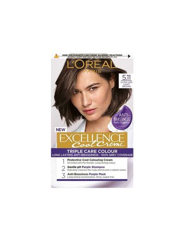 Excellence Cool Creme Triple Care Color 5.11 Ultra Ash Light Brown