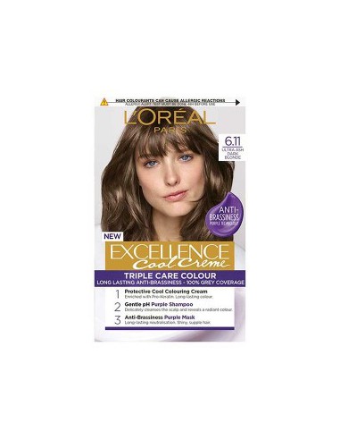 Excellence Cool Creme Triple Care Color 6.11 Ultra Ash Dark Blonde