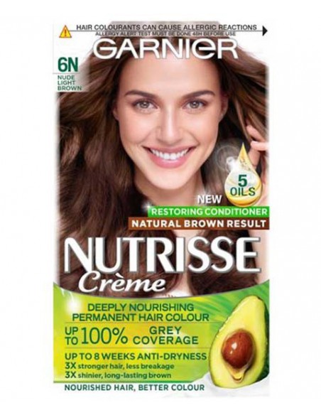 Nutrisse Creme Permanent Nourishing Hair Color 6N Nude Light Brown Nutrisse Creme Permanent Nourishing Hair Color 6N Nude Light Brown