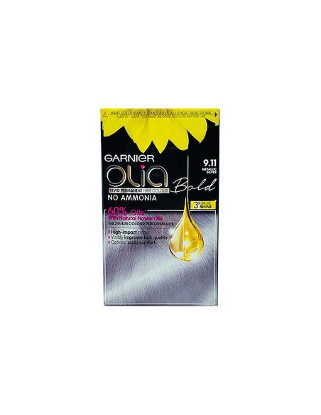 Olia Bold Vivid Permanent Hair Color 9.11 Metallic Silver Olia Bold Vivid Permanent Hair Color 9.11 Metallic Silver