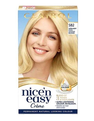 Nice N Easy Creme Permanent Color SB2 Ultra Light Cool Summer Blonde