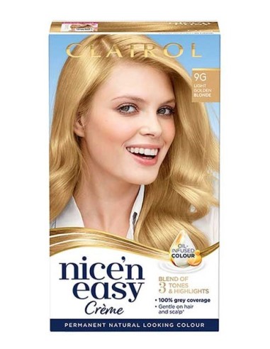 Nice N Easy Creme Permanent Color 9G Light Golden Blonde