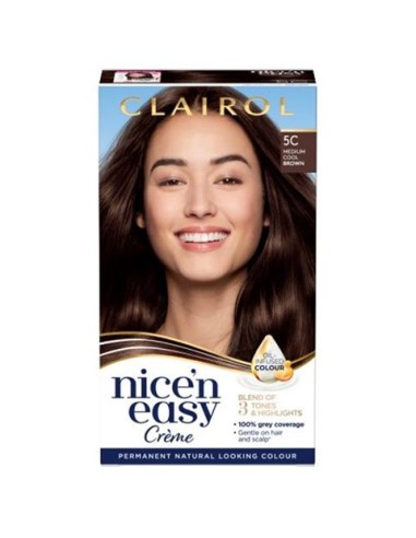 Nice N Easy Creme Permanent Colour 5C Medium Cool Brown