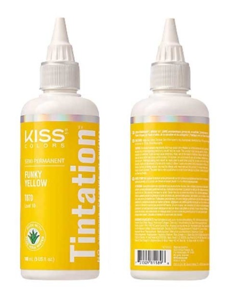 Kiss Colors Tintation Semi Permanent Funky Yellow T070 Kiss Colors Tintation Semi Permanent Funky Yellow T070