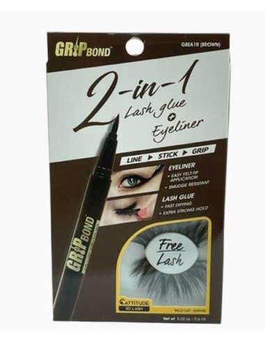 EBIN New York 2 In 1 Lash Glue And Eyeliner