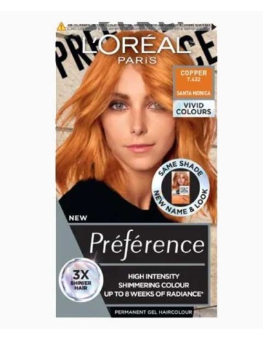 Preference High Intensity Permanent Gel Hair Colour Copper
