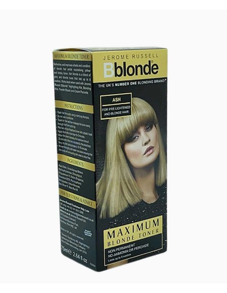 Jerome Russell Bblonde Maximum Blonde Toner Ash Jerome Russell Bblonde Maximum Blonde Toner Ash