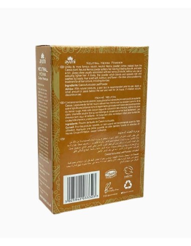 Ayumi Natural Neutral Henna Powder Ayumi Natural Neutral Henna Powder