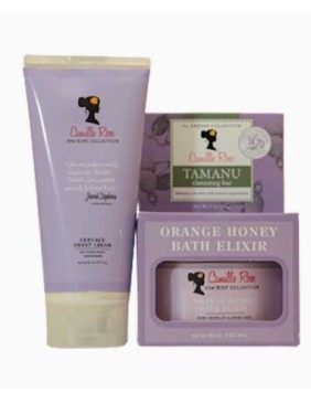 Camille Rose Naturals Sweet Cream Bath Elixir And Soap Trio Set