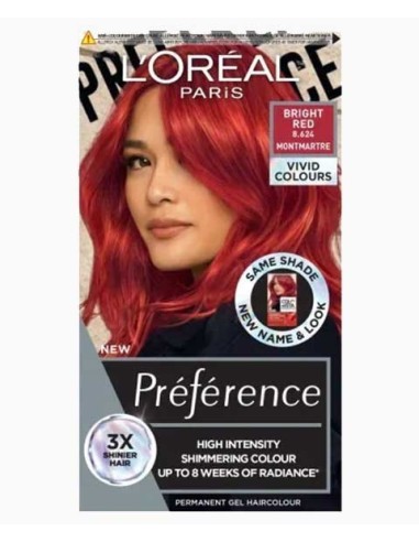 Preference High Intensity Permanent Gel Hair Colour Bright Red