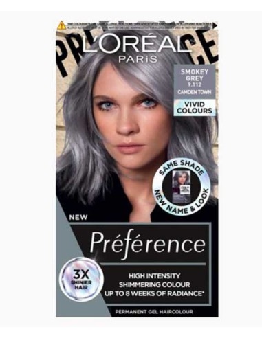 Preference High Intensity Permanent Gel Hair Colour Smokey Grey