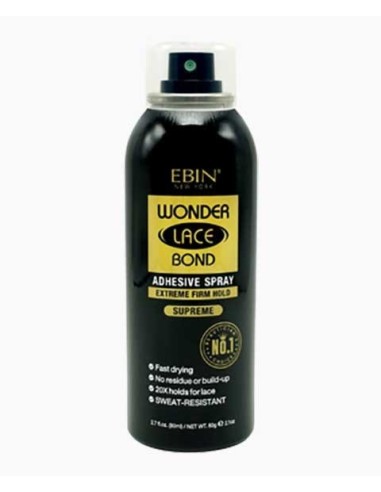 Wonder Lace Bond Adhesive Spray Extreme Firm Hold Supreme Wonder Lace Bond Adhesive Spray Extreme Firm Hold Supreme