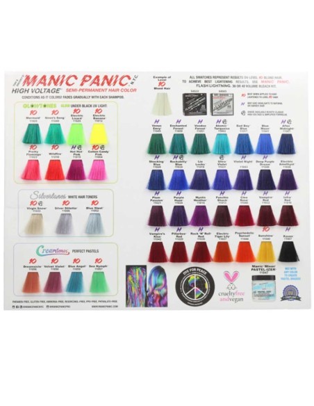 Manic Panic Semi Permanent Hair Color Cream Mermaid Manic Panic Semi Permanent Hair Color Cream Mermaid