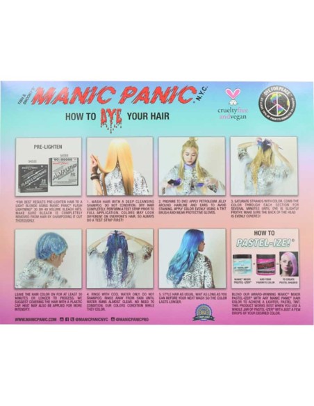 Manic Panic Semi Permanent Hair Color Cream Mermaid Manic Panic Semi Permanent Hair Color Cream Mermaid