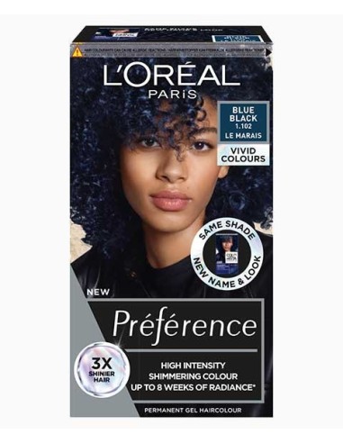 Preference High Intensity Permanent Gel Hair Colour Blue Black