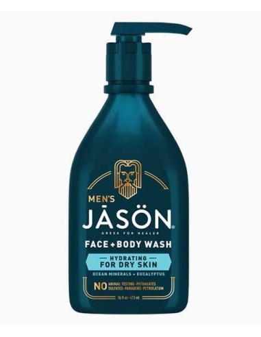 Mens Dry Skin Hydrating Face Plus Body Wash