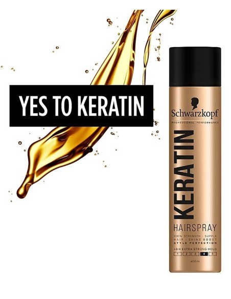 Keratin 4 Extra Strong Hold Hairspray Keratin 4 Extra Strong Hold Hairspray