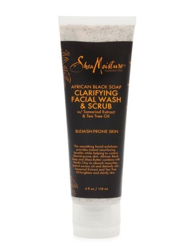 African Black Soap Clarifying Facial Wash And Scrub