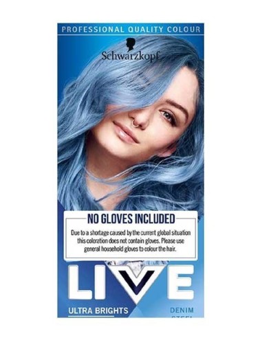 Live Pretty Pastels Ultra Brights Semi Permanent Denim Steel