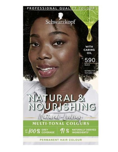 Natural And Nourishing Permanent Multi Tonal Colour 590 Black