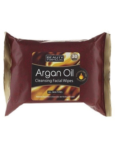 Beauty Formulas Argan Oil Cleasing Facial Wipes