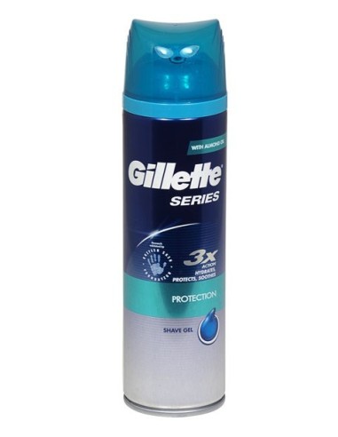 Gillette Series Protection Shave Gel With Almond Oil