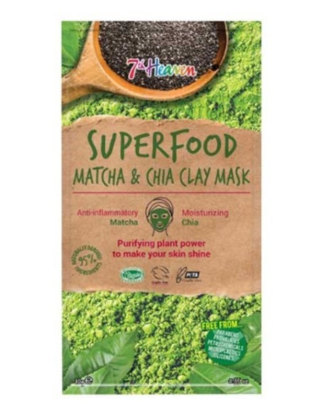 7Th Heaven Superfood Matcha And Chia Clay Mask 7Th Heaven Superfood Matcha And Chia Clay Mask