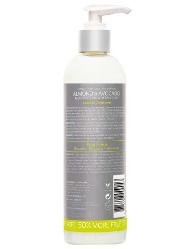 Design EssentialsNatural Almond And Avocado Detangling Leave In Conditioner Design EssentialsNatural Almond And Avocado Detangling Leave In Conditioner