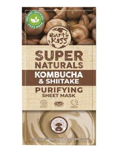 Earth Kiss Super Naturals Kombucha And Shiitake Purifying Sheet Mask Earth Kiss Super Naturals Kombucha And Shiitake Purifying Sheet Mask