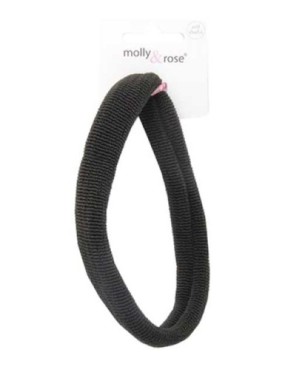 Polyester Knit Bandeau Black Elastic Band 7820