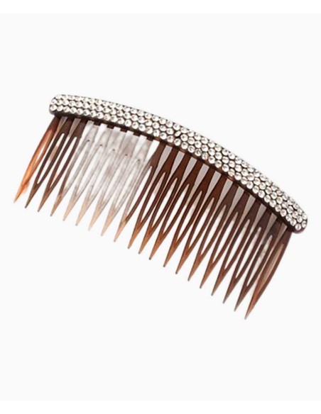 Tort Side Comb With Diamante Stones 8348 Tort Side Comb With Diamante Stones 8348
