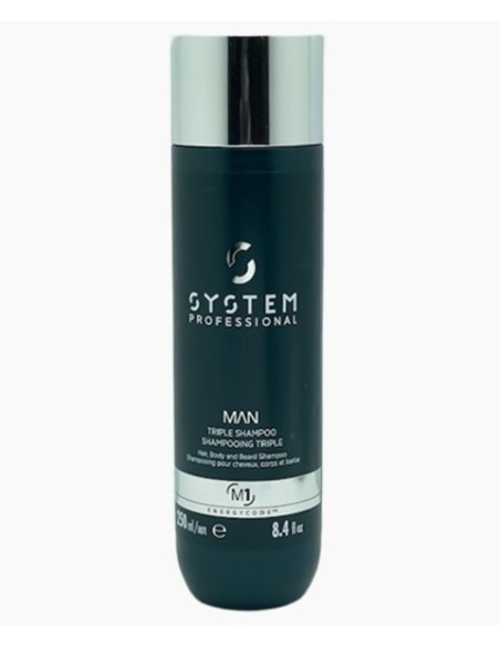 Man M1 Hair Body And Beard Triple Shampoo Man M1 Hair Body And Beard Triple Shampoo