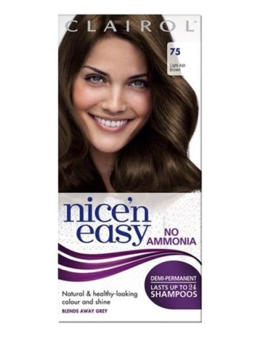 Nice N Easy Demi Permanent Color 75 Light Ash Brown Nice N Easy Demi Permanent Color 75 Light Ash Brown