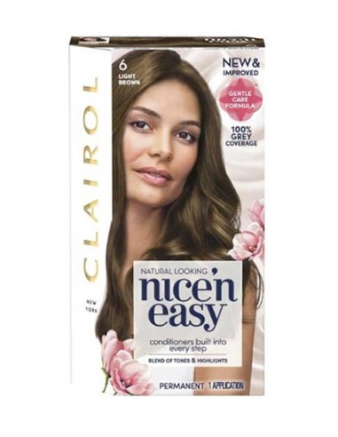 Nice N Easy Permanent Hair Color 6 Light Brown