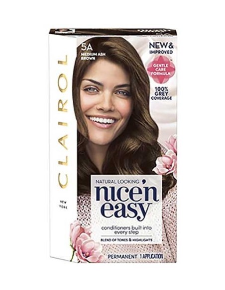 Nice N Easy Permanent Hair Color 5A Medium Ash Brown Nice N Easy Permanent Hair Color 5A Medium Ash Brown