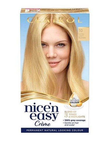 Nice N Easy Permanent Hair Color 10 Extra Light Blonde