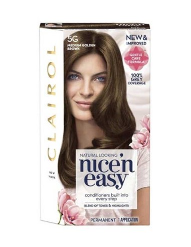 Nice N Easy Permanent Hair Color 5G Medium Golden Brown