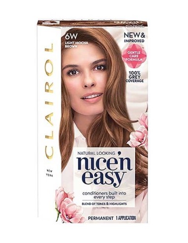 Nice N Easy Permanent Hair Color 6W Light Mocha Brown Nice N Easy Permanent Hair Color 6W Light Mocha Brown
