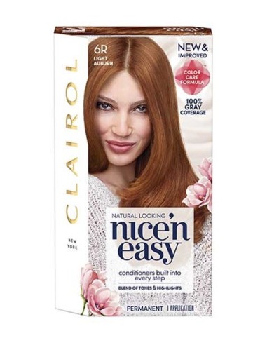 Nice N Easy Permanent Hair Color 6R Light Auburn Nice N Easy Permanent Hair Color 6R Light Auburn