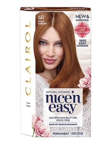 Nice N Easy Permanent Hair Color 6R Light Auburn Nice N Easy Permanent Hair Color 6R Light Auburn