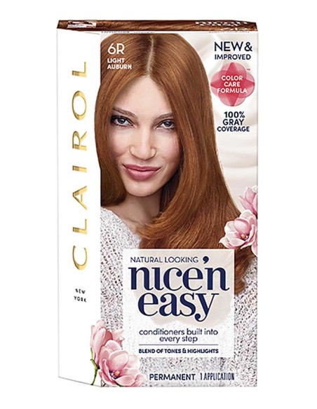 Nice N Easy Permanent Hair Color 6R Light Auburn Nice N Easy Permanent Hair Color 6R Light Auburn