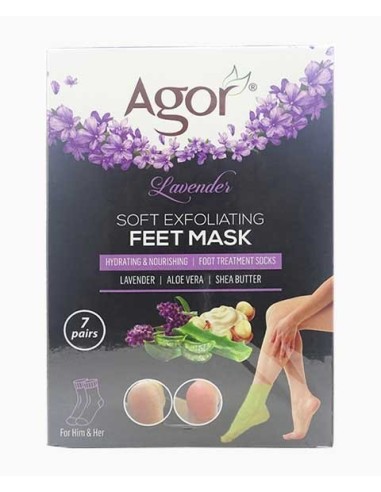 Agor Lavender Soft Exfoliating Feet Mask