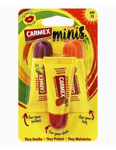 Carmex Minis Lip Balm Trio Pack