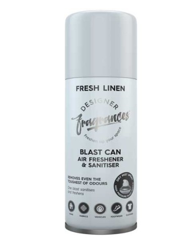 Blast Can Air Freshener And Sanitiser Fresh Linen