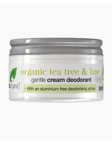 Organic Tea Tree And Lime Gentle Cream Deodorant