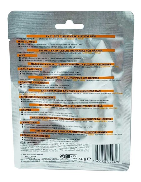 Men Expert Hydra Energetic Recharging Tissue Mask