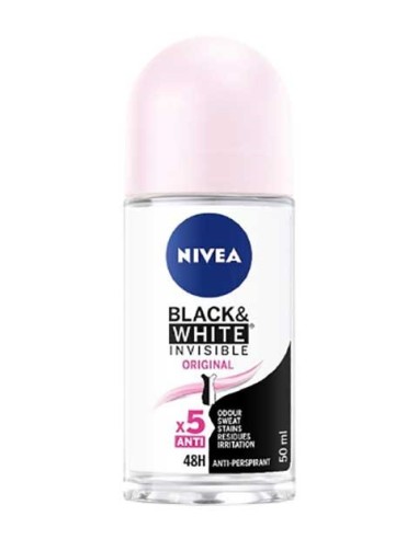 Nivea Black And White Invisible Original X5 Deodorant Roll On