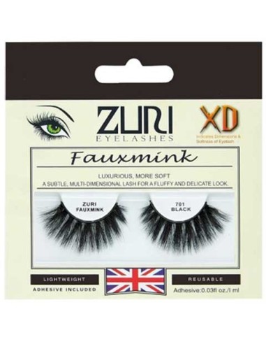 Zuri Fauxmink Eyelashes 701 Black