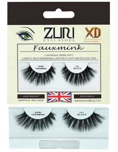 Zuri Fauxmink Eyelashes 701 Black Zuri Fauxmink Eyelashes 701 Black