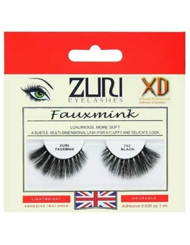 Zuri Fauxmink Eyelashes 733 Black